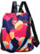 Wishliker Femme Occasionnel Sac à Dos Anti-vol Sacs À Bandoulière,Cercle Rouge