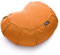 BODYMATE Halbmond Yogakissen 42cm lang 30cm breit und 15cm hoch Orange mit Buchweizen-Spelz Füllung – Maschinenwaschbarer Bezug aus 100% extra Dicker Baumwolle – Meditationskissen – Sitzkissen
