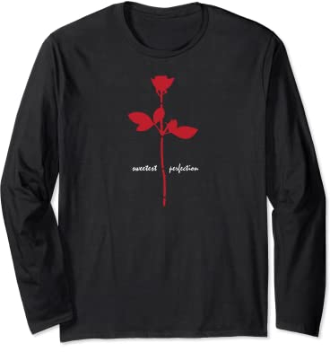 Süße Perfektion – Rot-weißes Design. Langarmshirt