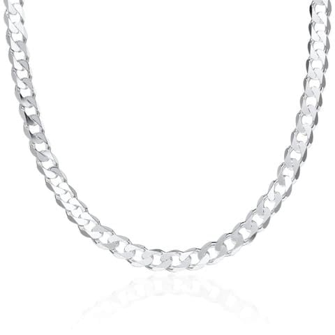 Silberkette Herren aus 925er Sterling Silber 7mm JEWLIX (55cm)