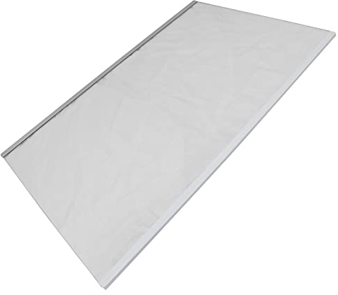 sparefixd for Haier Glass Shelf Top with Edge White Trim Fridge Freezer