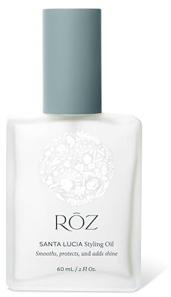 RŌZ Santa Lucia Styling Oil - Lightweight, Nourishing Hair Oil, a Foundation for Daily Styling, Frizz Control and Shine - Heat Protectant, Vegan, for All Hair Types - 2 Fl.Oz / 60 ml