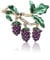 YAHOYA Version de Tous Les Fruits Bijoux Personnalité à la Mode Broche de Raisin Nouvelle Broche Corsage pour Femmes