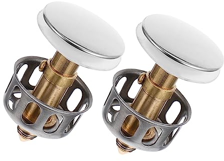 OSALADI 2st Ablauffilter Abflusssieb Ablassfilter Aufklappen Sink Bounce Drain Filter Pop-up Waschbecken Stopper Waschbeckensieb Pop-up Waschbecken Sieb Stecker Prallen Rostfreier Stahl