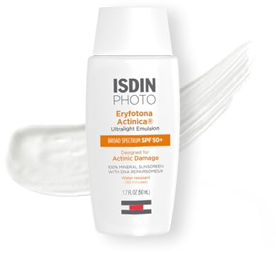 ISDIN Eryfotona Actinica Mineral Face Sunscreen SPF 50+, 1.7 fl oz