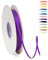 Lila 3mm Satinband 95 Meter, Polyesterband, verschönern Sie Ihre Bastelarbeiten und Feiern, ideal für Geschenkverpackungen, Dekorationen, Hochzeitsautoband, Bänder zum Basteln