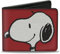 Buckle-Down Peanuts Worldwide LLC Wallet Bifold Peanuts Snoopy Smiling Profile Pose Red Vegan Leather, Rot/Ausflug, einfarbig (Getaway Solids), 4.0 x 3.5, Casual