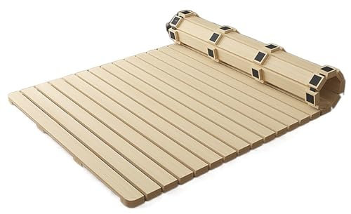 Rollbare Tatami-Matte, Isomatte für Schlafzimmer, Boden, atmungsaktiv, Bettplatte, Untergestell, 80 x 190 cm, Matratze