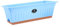 MagiDeal PP-Blumenkasten, Blumentopf mit Tablett, Fensterbank-Pflanzgefäß, 50,8 x 18,8 x 16 cm, rechteckig, für Garten, Küche, multifunktional, Blau