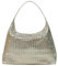 JINMANXUE Gewebte Tragetasche für Damen, gewebte Taschen mit kleiner Geldbörse, großer geflochtener Tragegriff oben, Hobo-Handtasche, Goldfarben, 15.7 W x 5.3 D x 11.8 H
