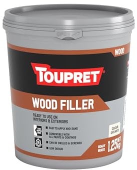 Toupret Mastic pour bois prêt à l'emploi Blanc cassé 1,25 kg