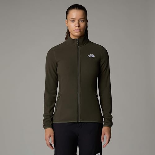 THE NORTH FACE NF0A855O21L W 100 Glacier FZ - EU Sweatshirt Damen NEW Taupe Green Größe XS