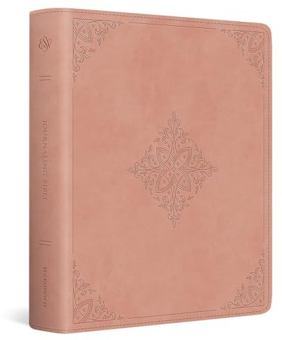 ESV Journaling Bible, Red Letter (TruTone, Blush Rose, Fleur-de-lis Design)