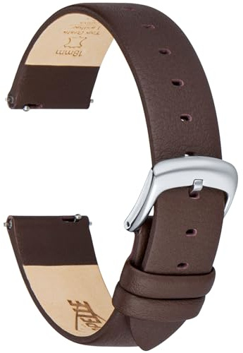 CORROPELLE Leder Uhrenarmbänder Ultraweiches Nappaleder Armband Schnellverschluss für Damen Herren, Eleganten Ersatz Uhrenarmband 12mm 14mm 16mm 18mm 20mm 22mm für Uhren & Smartwatch