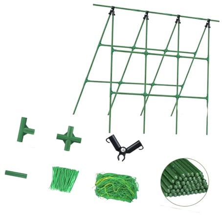 REITINGE A Frames Robuster, Abnehmbarer Garten mit Netz und Bändern zum Klettern auf Gurken. Beschichteter Stahl 47L 63H Klettergerüste