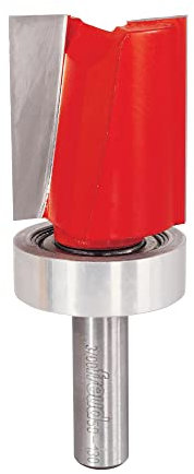 Freud 50-130: 1-1/2 (Dia.) Top Bearing Flush Trim Bit with 1/2 Shank, One Size, Red