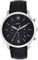 Fossil Neutra uhr für Herren, Chronographenwerk mit Edelstahl- oder Lederarmband, Schwarz und Silberton, 44MM