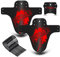 NICEDACK MTB Schutzbleche,Fahrrad Mudguard 2 Stücke MTB Mud Guard Mountainbike Hinten und Vorne Schlamm schaber Spritzschutz (A-Schutzbleche, A-Rot)