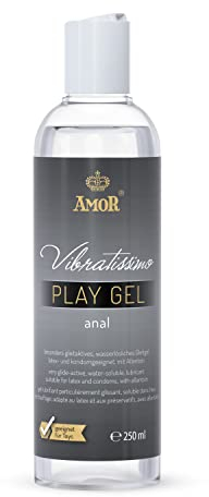 Vibratissimo Play Gel Anal 250 ml I Gleitmittel extra gleitfähig I Wasserbasierte Gleitgele I Lubricant Gel für Silikon Toys & Latexkondome geeignet I water based lubrication