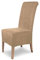 SCHEFFLER-Home Stuhlhussen Leon Beige/elastische Wildleder Hussen für Stühle/robuste Freischwinger Hussen/Stuhlhussen Stretch & Lederoptik/Stuhl Hussen waschbar