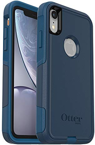 OtterBox Commuter Series Schutzhülle für iPhone XR, frustfreie Verpackung, maßgeschneiderte Art, Blau (Blau/Storm Seas Blue)