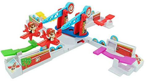 Drunken Louie Doppeldecker Erweiterung für Looping Louie Spielarm mit 2 Flugzeugen Tuning Edition 2022 (Blau, Erweiterungsset montiert)