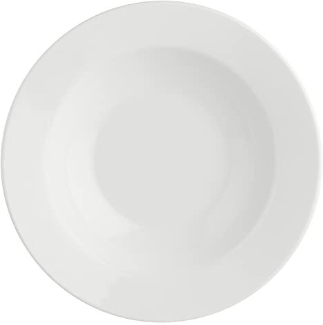 La Porcellana Bianca - Piatto Fondo da 23 cm – Ampio e profondo, ideale per portate liquide, durevole e raffinato. Linea Essenziale
