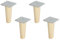 Superelch 4er-Set Möbelfüße Ivar Regal/Holzfüße aus Massivholz Buche/Mit Montageplatte & Schrauben/Konisch/Höhe 16 cm
