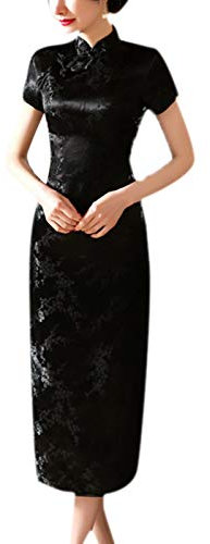 keepmore Chinois Style Qipao pour Femmes, Longue Robe Plus Size Cheongsam Robe de soirée Qipao pour Mariage