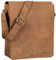 STILORD 'Lars' Vintage Umhängetasche Leder Herren Hochformat für 13,3 Zoll Tablet MacBooks und iPad Schultertasche Herrentasche Messenger Bag Echtleder, Farbe:dijon - braun