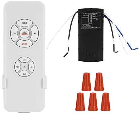 Zerodis Ceiling Fan Controller, 220V Wireless Lamp Remote Control Kit with Receiver Timing Switch Home Smart Appliance Controlling