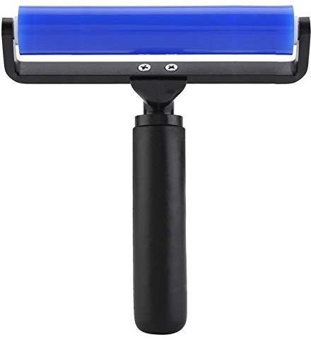 Rouleau de dépoussiérage Outil de Nettoyage Manuel de Brosse Antistatique en Silicone Collant pour poussière(6 inch)