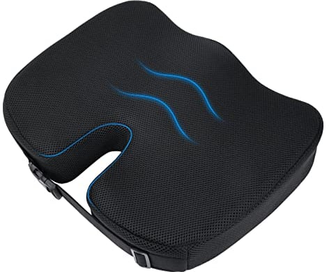 Ainiv Orthopädisches Sitzkissen, Ergonomisches Sitzkissen, Memory Schaum Orthopädisches Sitzkissen für Bürostuhl, Rollstuhl,Autositz, Kissen für Steißbein, Ischias, Hämorrhoiden Rückenschmerzlinderung