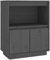 vidaXL Sideboard Kommode Anrichte Schrank Beistellschrank Mehrzweckschrank Standschrank Aufbewahrungsschrank Grau 60x34x75cm Massivholz Kiefer