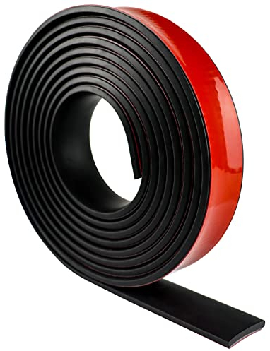 Plancha Goma Adhesiva Rollo de Caucho Adhesiva Tira de Goma de Neopreno Plancha de Goma Suelo de Goma Antideslizante Placa de Goma para Juntas antivibración protección Bricolaje (25mm×3mm×3m)