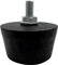 4Pcs Air Compressor Rubber Feet,No Oil Machine Shock-Absorbing Foot Pads,Black(M8 Speaker)