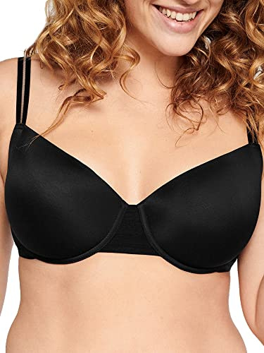 Naturana Elegant Black Lace Underwired Bra with Adjustable Straps