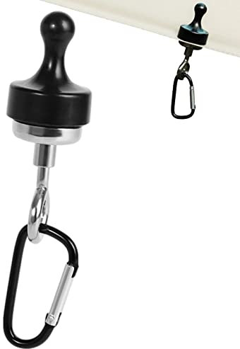 Gancio magnetico per da sole - Ganci magnetici leggeri,Forte griglia per da campeggio frigorifero, crociera, ufficio, gancio magnetico da cucina Huiba
