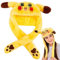 Naotona Hasen Mütze mit Beweglichen Ohren, Lustige Tiermütze, Kaninchenhut, Spielzeug Bunny Hat,Lustiger Hut für Erwachsene Kinder, Partyhüte Urlaub Cosplay Mütze, Weich und Bequem, Geschenk (A)
