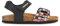 Geox J Ghita Boy B Sandales, Noir/Rouge, 36 EU