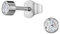 Traveller Ohrstecker - Herren - Edelstahl - Zirkonia - Made in Germany - 3 mm - 171013