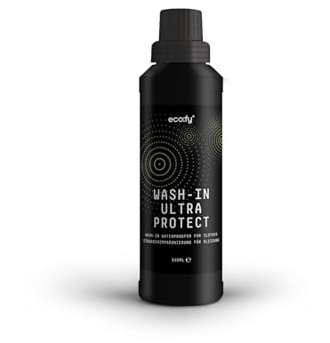 eco:fy Wash-In Ultra Protect Einwaschimprägnierung Imprägniermittel Textil Imprägnierung für Outdoor- & Funktionskleidung Baumwolle Synthetik Membran Leder Gore-Tex Sympatex Softshell