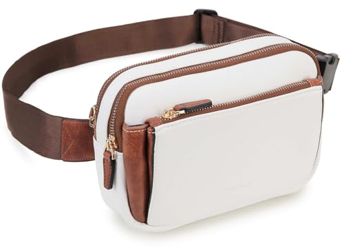 VX VONXURY Bauchtasche Damen Klein veganes Leder für Sports Laufen Radfahren