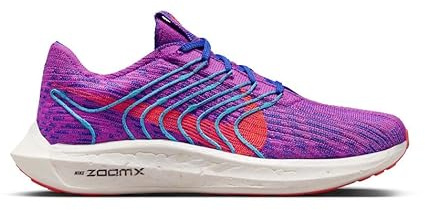 NIKE Pegasus Turbo Flyknit Next Nature Women's Trainers Sneakers Running Shoes DM3414 (Fuchsia Dream/Racer Blue/Baltic Blue/Bright Crimson 500) UK8.5 (EU43)