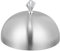 IMIKEYA Lebensmittelabdeckung Aus Edelstahl Haubenplattenabdeckungen Cloche Servierteller Flache Grillabdeckung Lebensmittelkuppelabdeckung Rostfreier Stahl Draussen Metallplatte