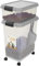 Top Home Solutions® 3-Piece Pet Food Storage Container – Airtight Pet Food Container with Plastic Measuring Scoop, Dry Food Dispenser, For Pets, Dogs, Cats and Animals (Grey)