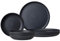 Mepal Tafel-Set 8-teilig Silueta Speiseteller (26 cm) und Suppenteller (21 cm) Outdoor-Geschirr für 4 Personen Spülmaschinen- und mikrowellenfest Kunststoffteller (PET) Nordic Black