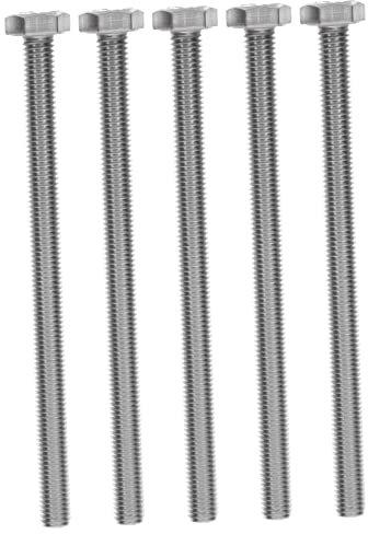 iplusmile 5 Stück M8x120 Edelstahlschrauben 304 Vollgewinde Außensechskantschrauben Rostfrei Bewährt Für Holz Möbel Maschinenbau