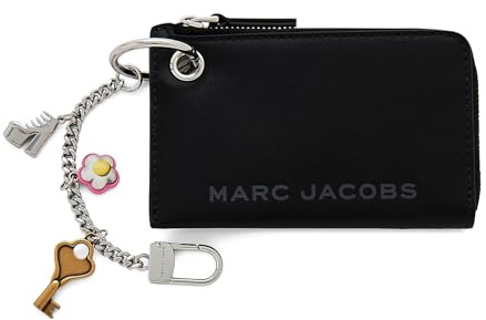 Marc Jacobs Women's The Coin Purse Charm Wallet, Schwarz