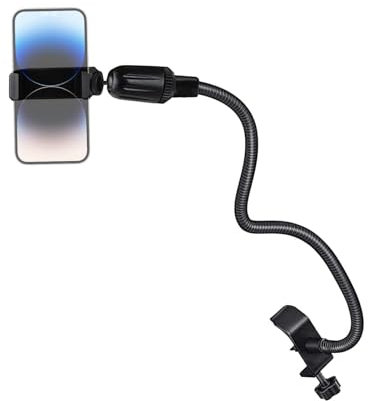 Flexibler Mikrofonständer | Tisch-Mikrofonarmklemme – flexibler Schwanenhals, 360 verstellbarer Tisch-Mikrofonhalter oder Telefonständer, Tischhalterung für Live-Streaming